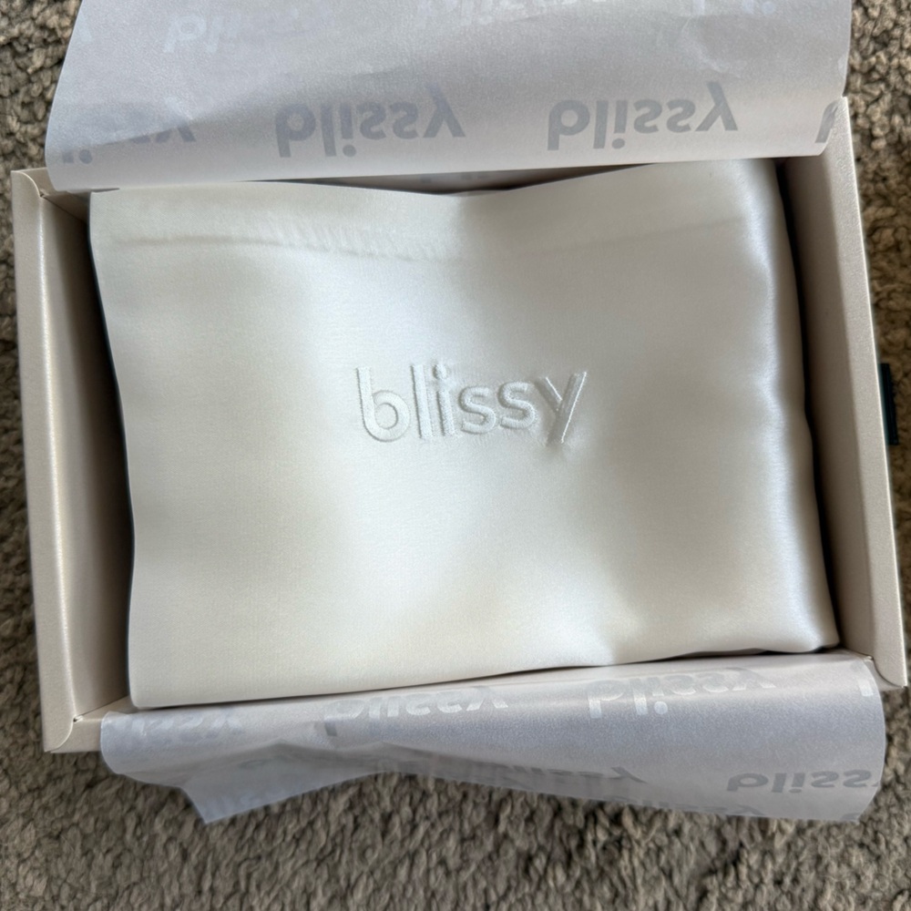 Blissy 100% Mulberry Silk Pillowcase White